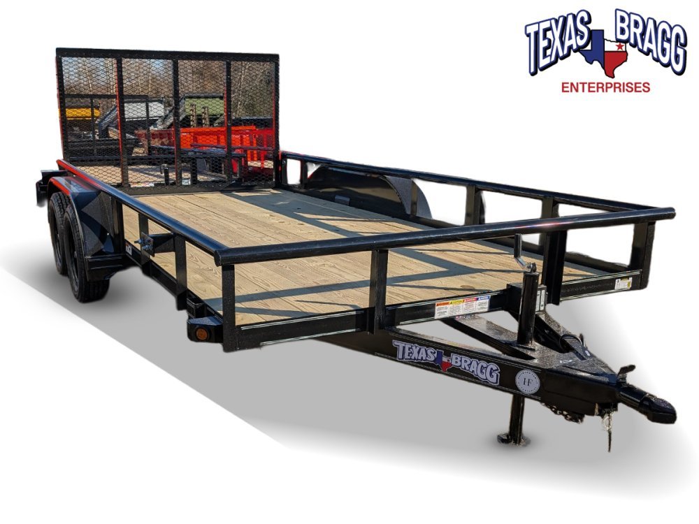 6.5 x 14 TA Pipe Top Utility Trailer Texas Bragg 6.5K