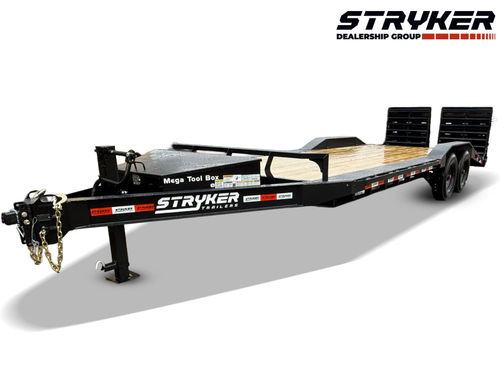 22' Stryker SET Bumper Pull Equipment Trailer DOF - (2) 8K Axles - Black