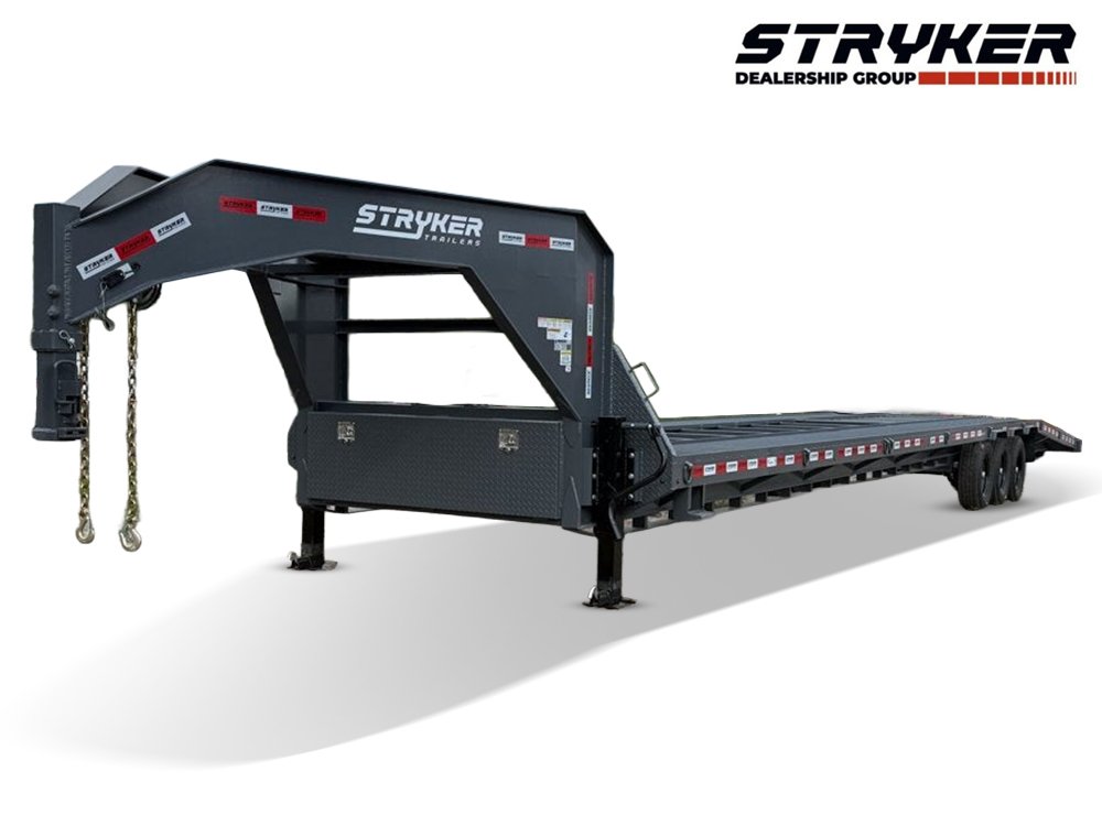 44' Stryker Gooseneck Mesh Deck Multi Car Hauler (3) 7k Axles - 12k GVWR Derated