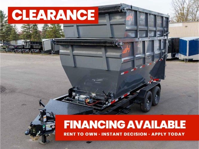 Horizon 14' RDZ BP Roll off Bundle (2) 7k Axles + 2 Bins w/ 6' Walls