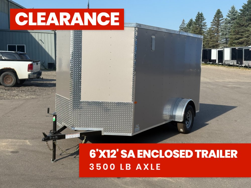 6 x 12 SA Enclosed Trailer - .080 Polycore