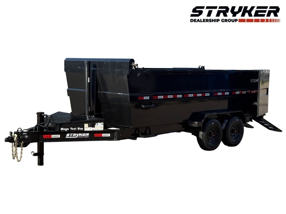 16' Stryker SDT Bumper Pull Dump Trailer 48" Side Walls - (2) 7k Axles