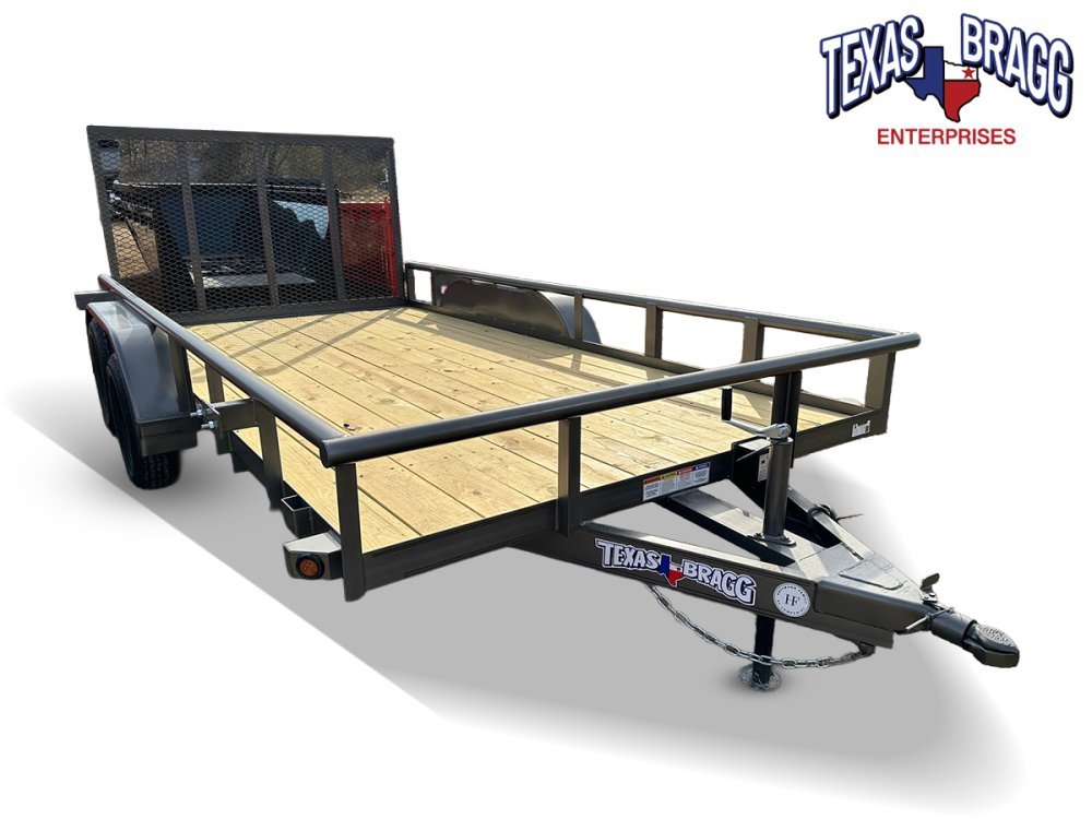 6.5 x 14 TA Pipe Top Utility Trailer Texas Bragg 6.5K