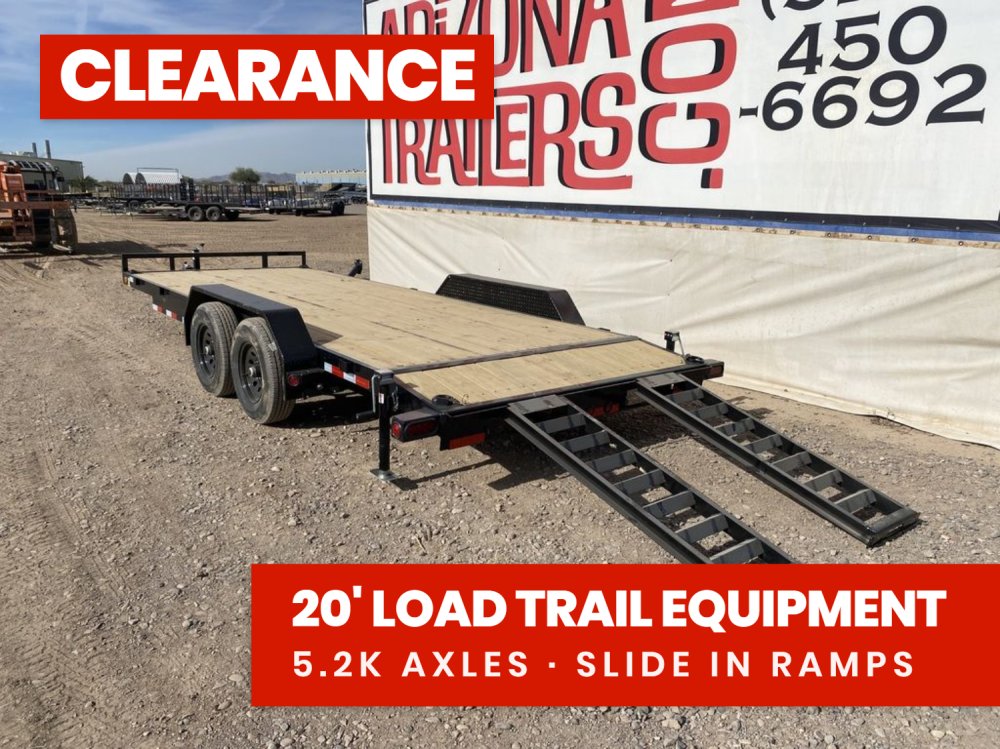 20' Tandem Axle Equipment Hauler Trailer