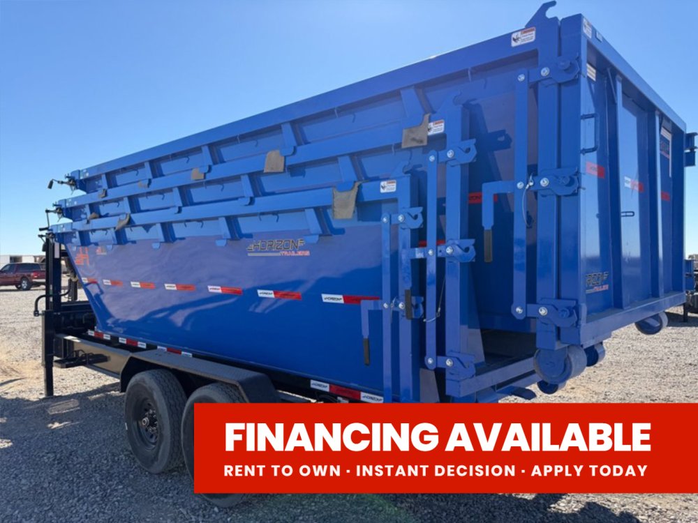 Horizon 16' RDZ GN Roll off Bundle (2) 7k Axles + 3 Bins w/ 4' Walls