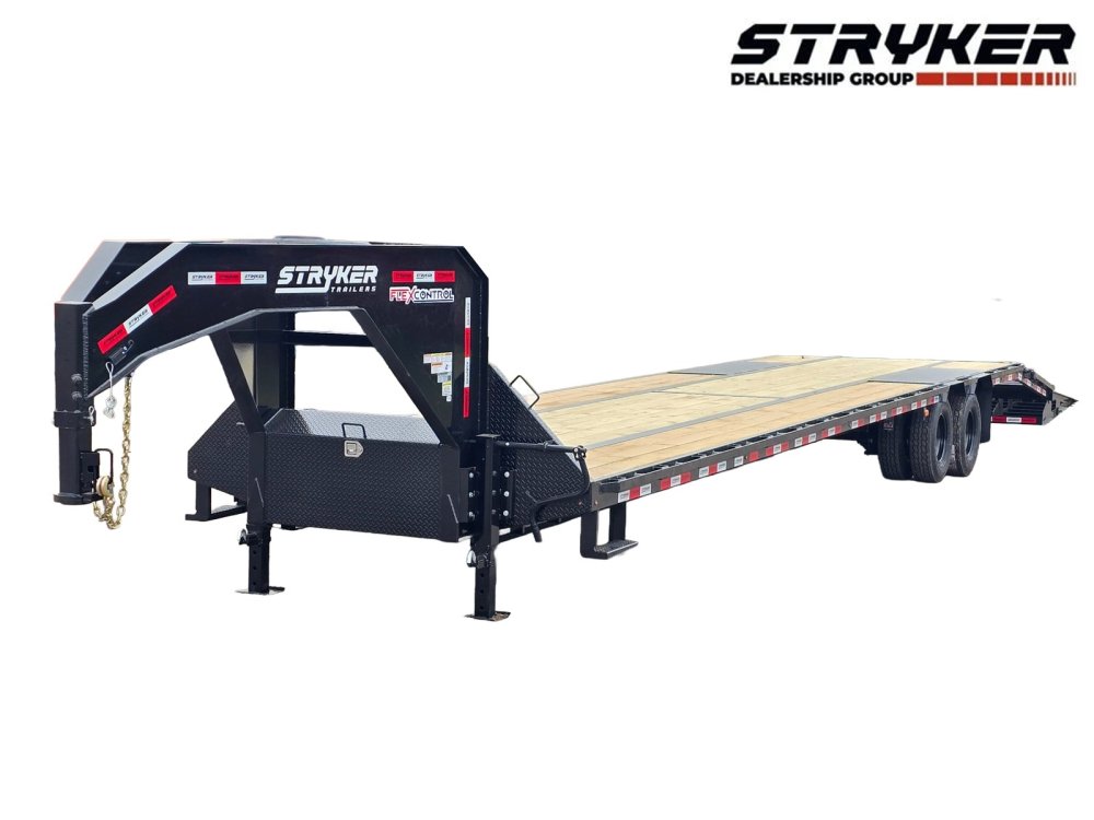 40' Stryker Gooseneck (2) 12K Axles Mega Ramps Dual Wheels