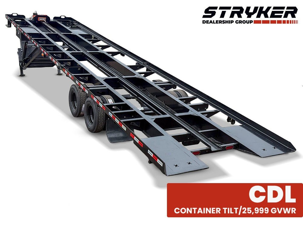 40' Stryker SCT Gooseneck Container Tilt Trailers - (2) 12K Axles