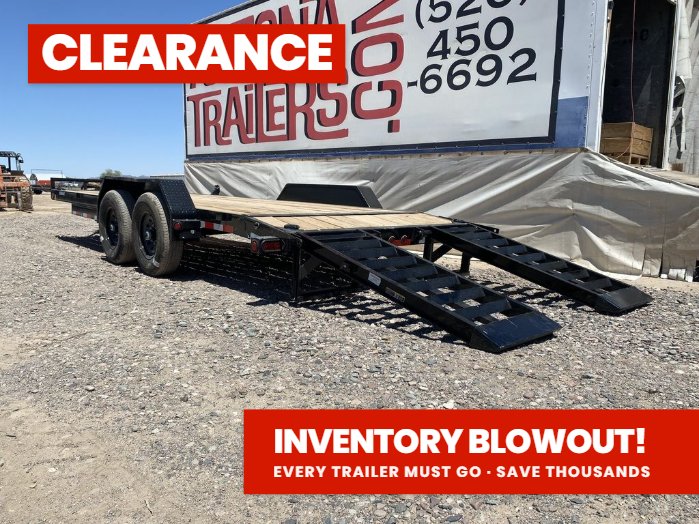 20' Tandem Axle Equipment Hauler Trailer