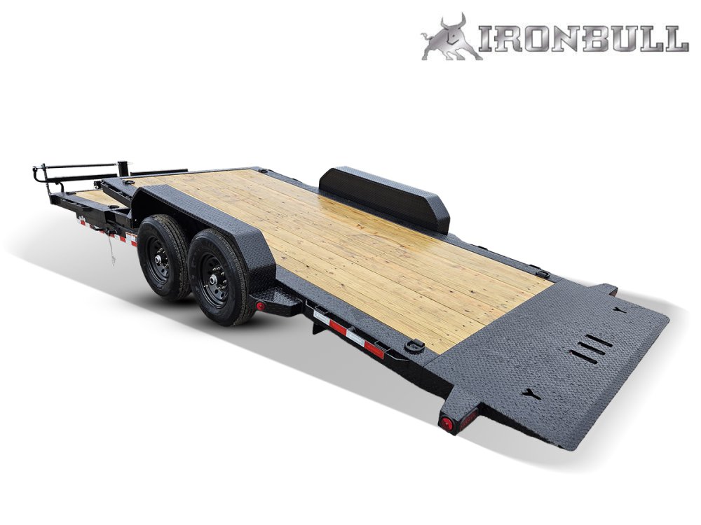 22' Iron Bull TLB Bumper Pull Equipment Tilt Trailer - (2) 7,000 lb Axles