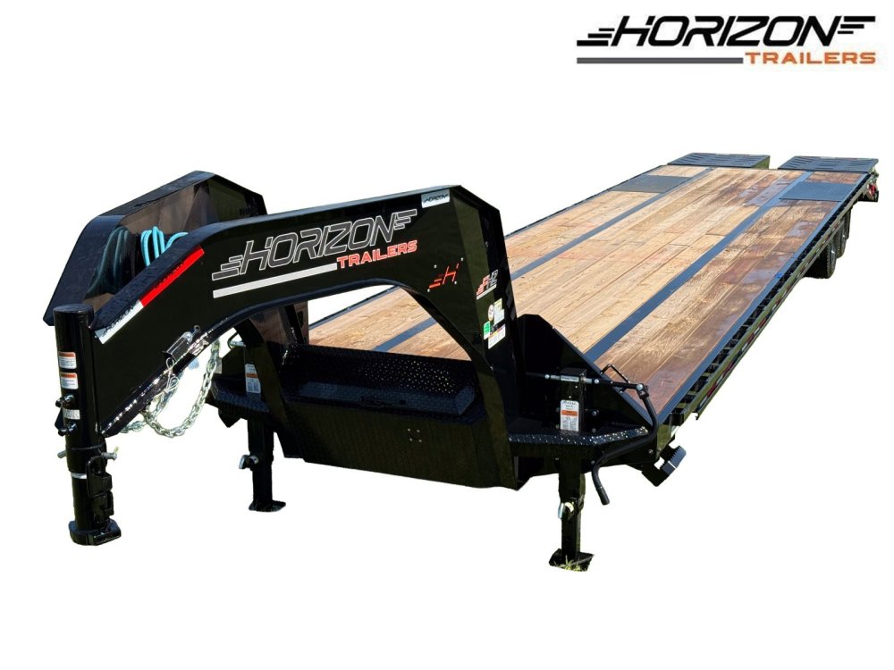 40' FHZ Gooseneck Deckover (2) 12K Axles Mega Ramps 25.9 GVWR