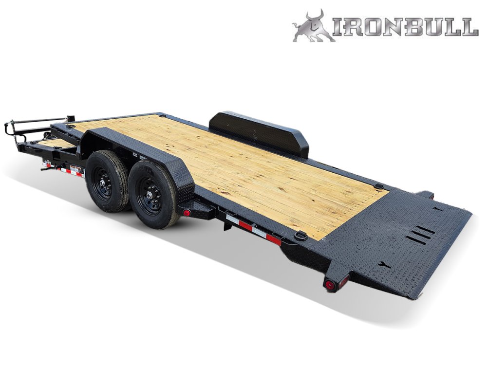 20' Iron Bull TLB Bumper Pull Equipment Tilt Trailer - (2) 7,000 lb Axles