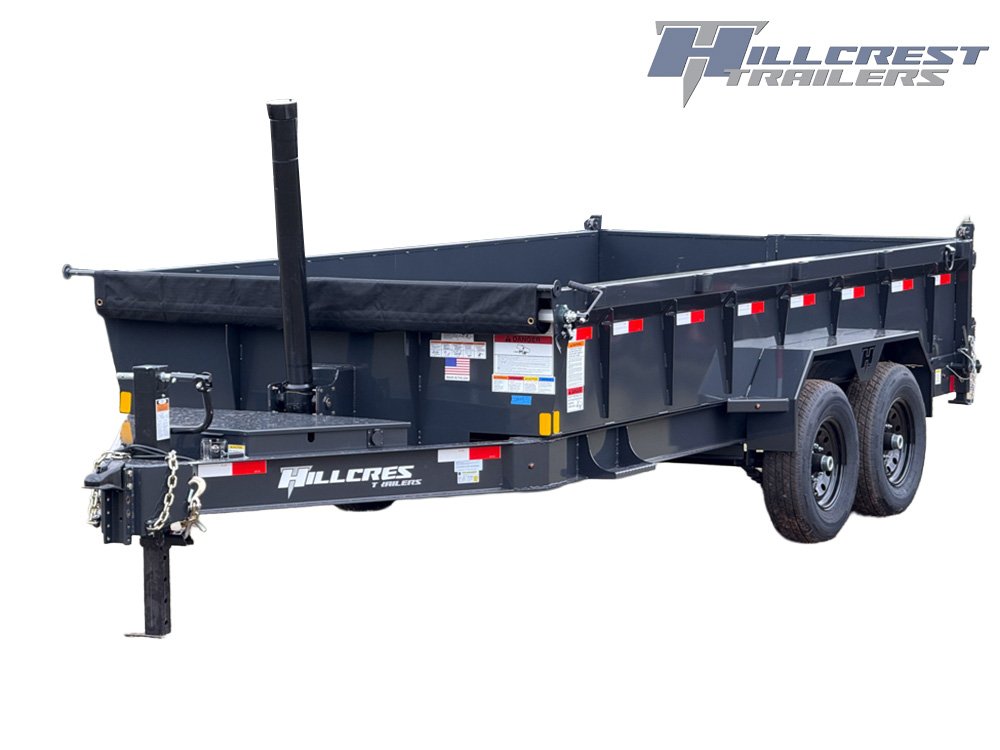16' Dump Trailer 24" Side Walls - Telescopic Lift