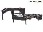 16' Horizon HRD Gooseneck Roll Off Base Trailer Telescopic 12K Lift - (2) 10k Axles