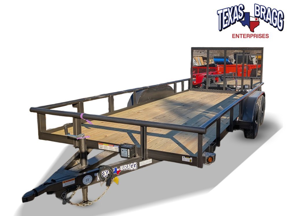 6.5 x 16 TA Pipe Top Utility Trailer Texas Bragg 6.5K