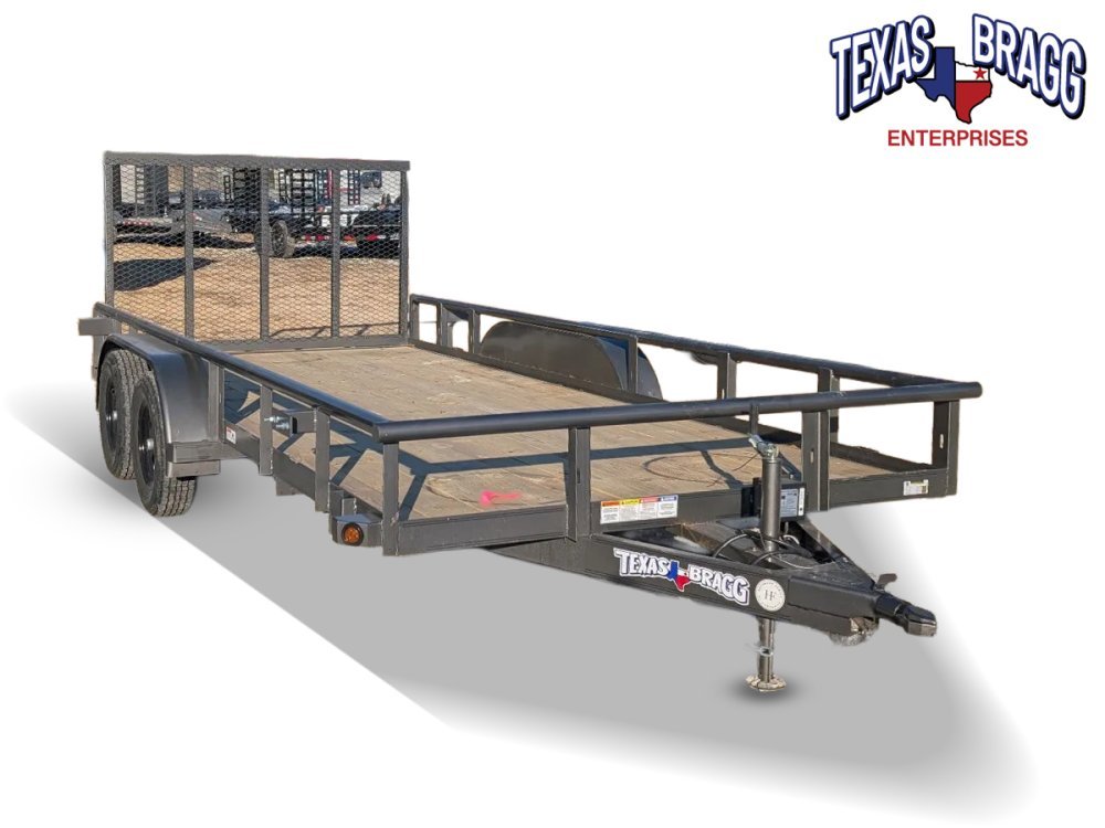 6.5 x 16 TA Pipe Top Utility Trailer Texas Bragg 6.5K