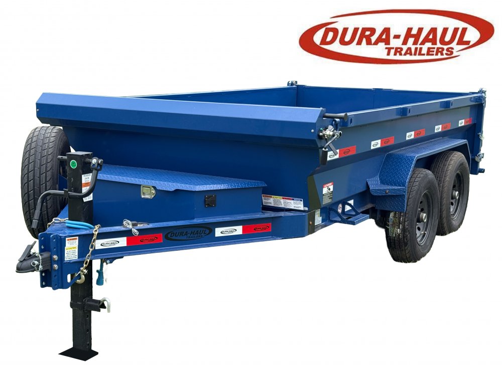 12' x 6' Dump Trailer DRM 24" Side Walls (2) 7K Axles Scissor Lift