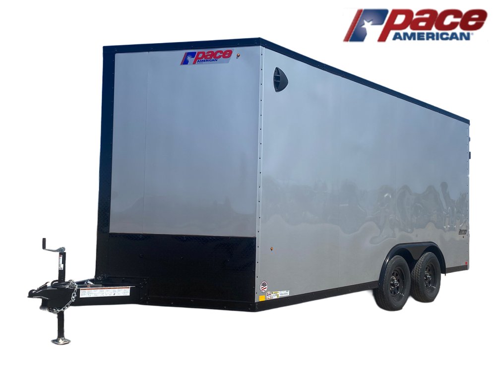 8.5 x 16 Journey SE Flat Top Sloped V Nose Car Hauler (2) 3500 lbs Axles