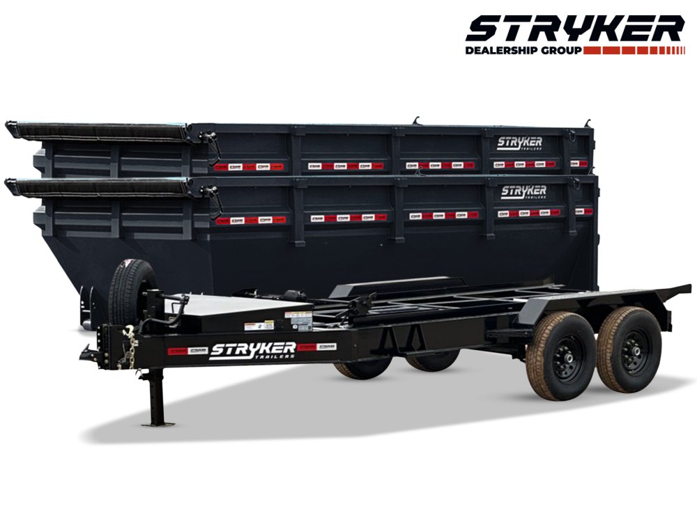 Stryker 16' BP Roll off Bundle (2) 7k Axles + 2 Bins w/ 4' Walls
