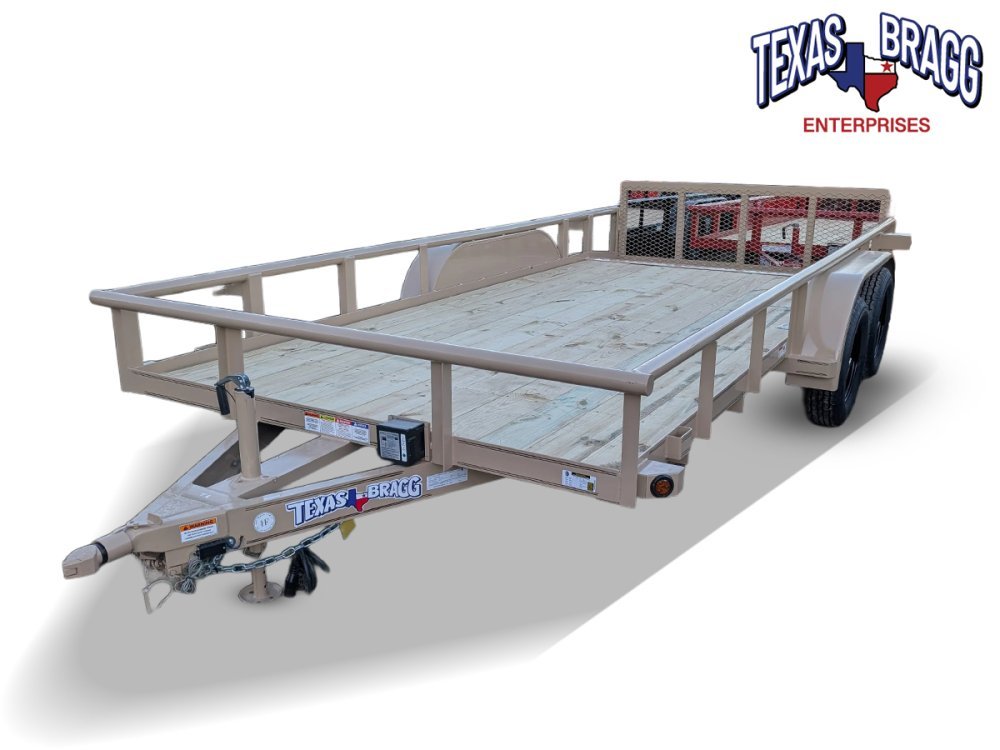 6.5 x 16 TA Pipe Top Utility Trailer Texas Bragg 6.5K