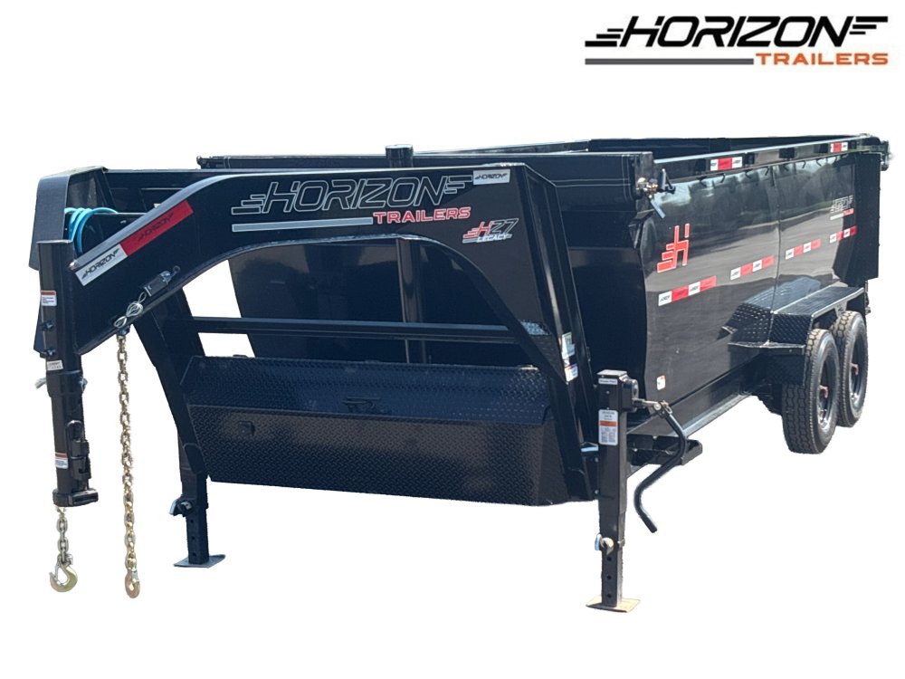16' HZ7 GN Dump 48" Sides - 8K Axles - 12 Ton Telescopic Lift - 14 Ply Tires, 2 Speed Jackk