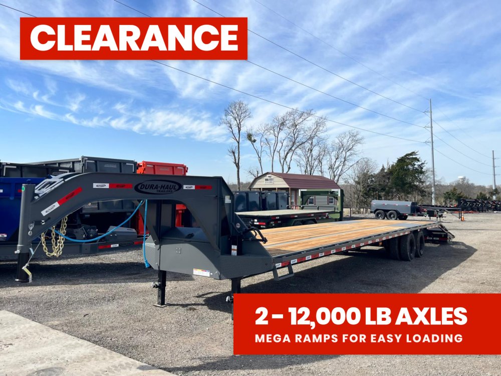 40' DKO Gooseneck Deckover 35' + 5' Mega Ramps (2) 12K Axles