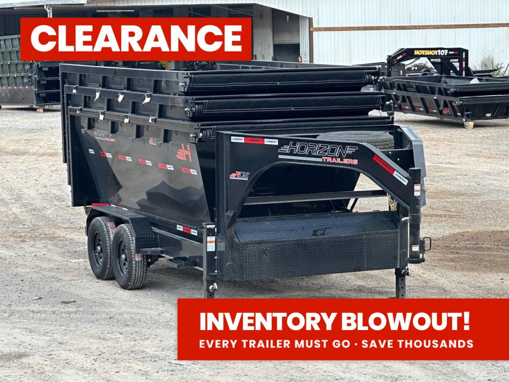 Horizon 14' RDZ GN Roll off Bundle (2) 7k Axles + 3 Bins w/ 4' Walls