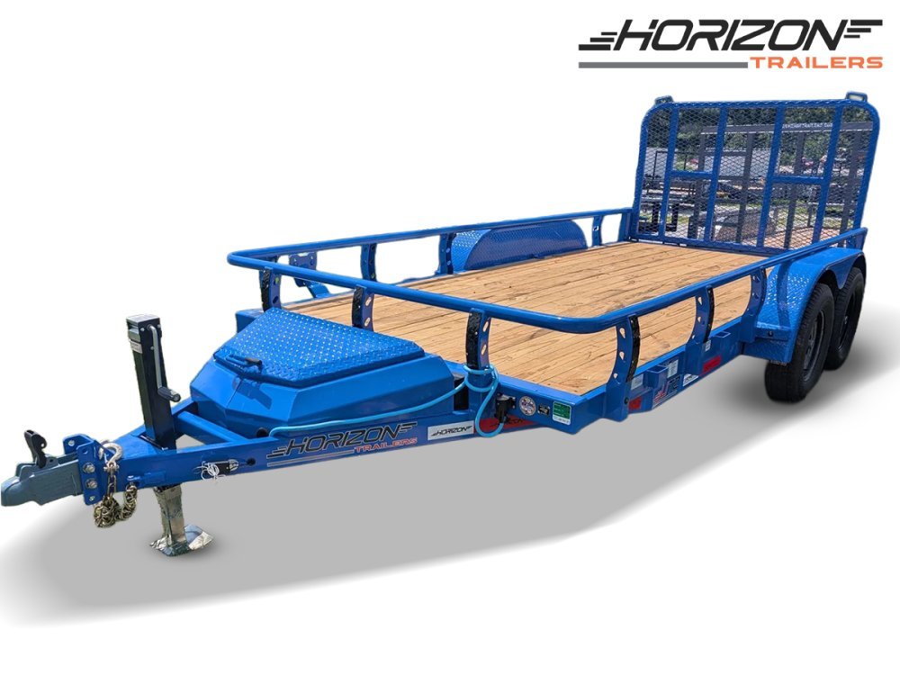 6.5' x 14' Horizon UTZ Bumper Pull Utility Trailer - (2) 3.5K Axles