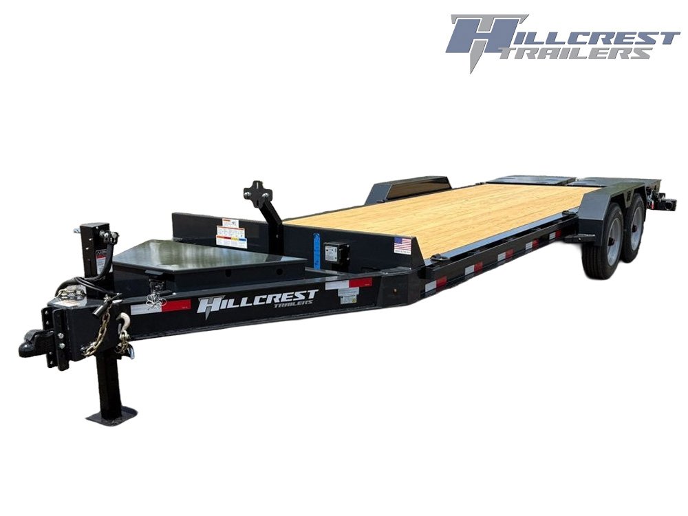 24' I-Beam Equipment Trailer Mega Ramps BP - 8k Axles - 17.6k