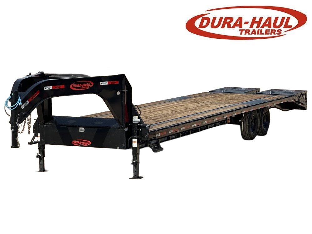 35' DKO Gooseneck Deckover 30'+5' Mega Ramps (2) 8K Axles