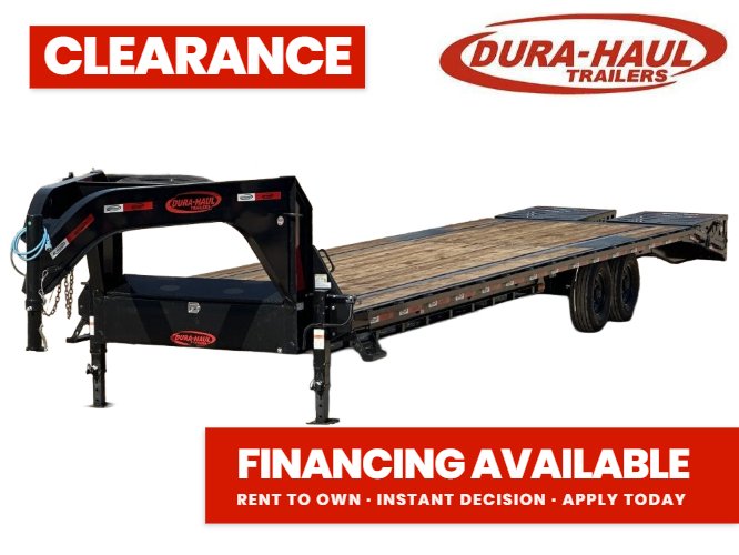 35' DKO Gooseneck Deckover 30'+5' Mega Ramps (2) 8K Axles