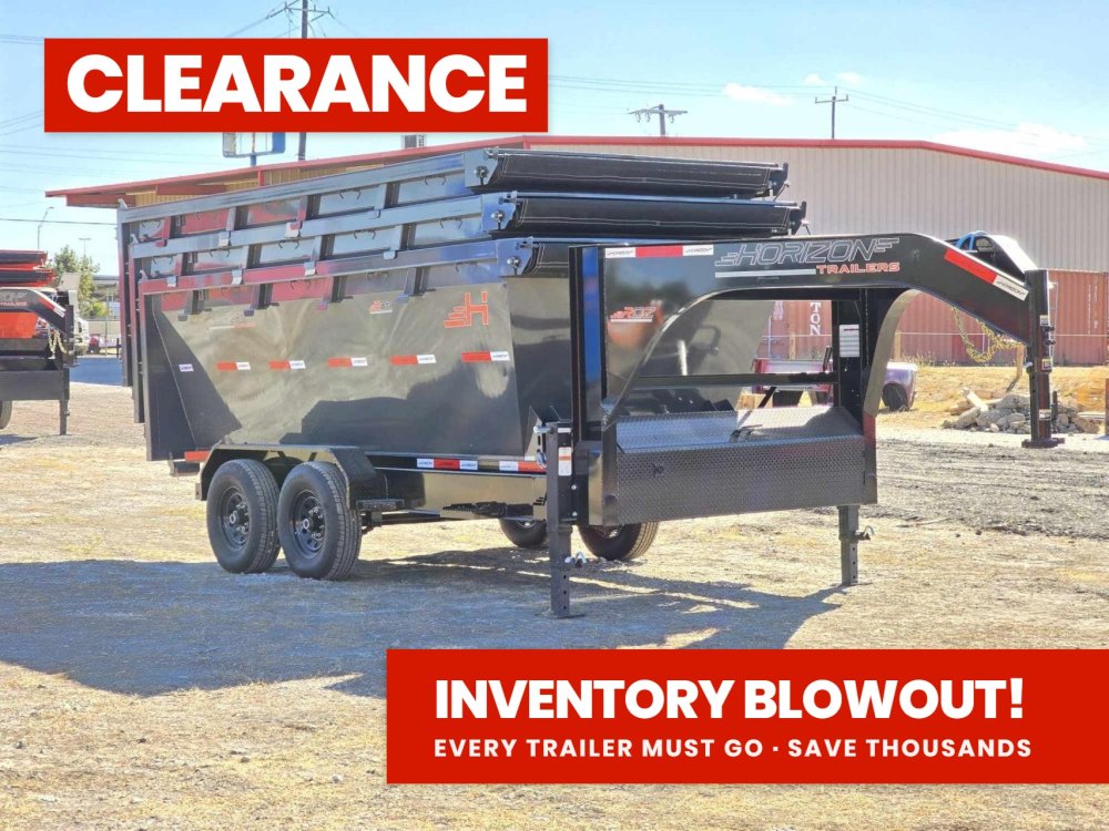 Horizon 14' RDZ GN Roll off Bundle (2) 7k Axles + 3 Bins w/ 4' Walls