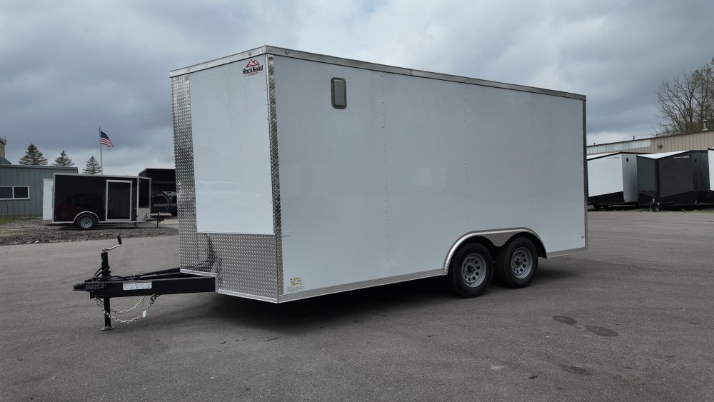 8.5 x 16 TA Enclosed Trailer - (2) .080 Polycore - Semi Screwless