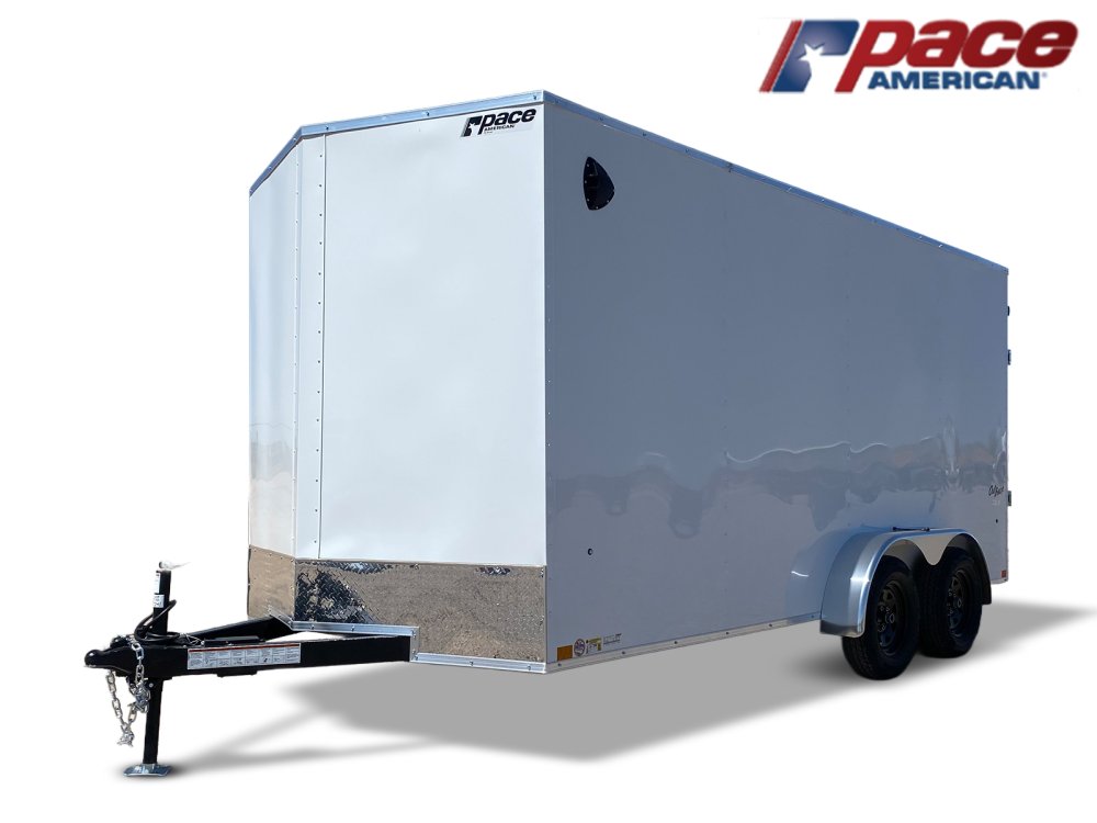 7 x 16 Outback DLX Flat Top V Nose (2) - 3500 lbs Axles