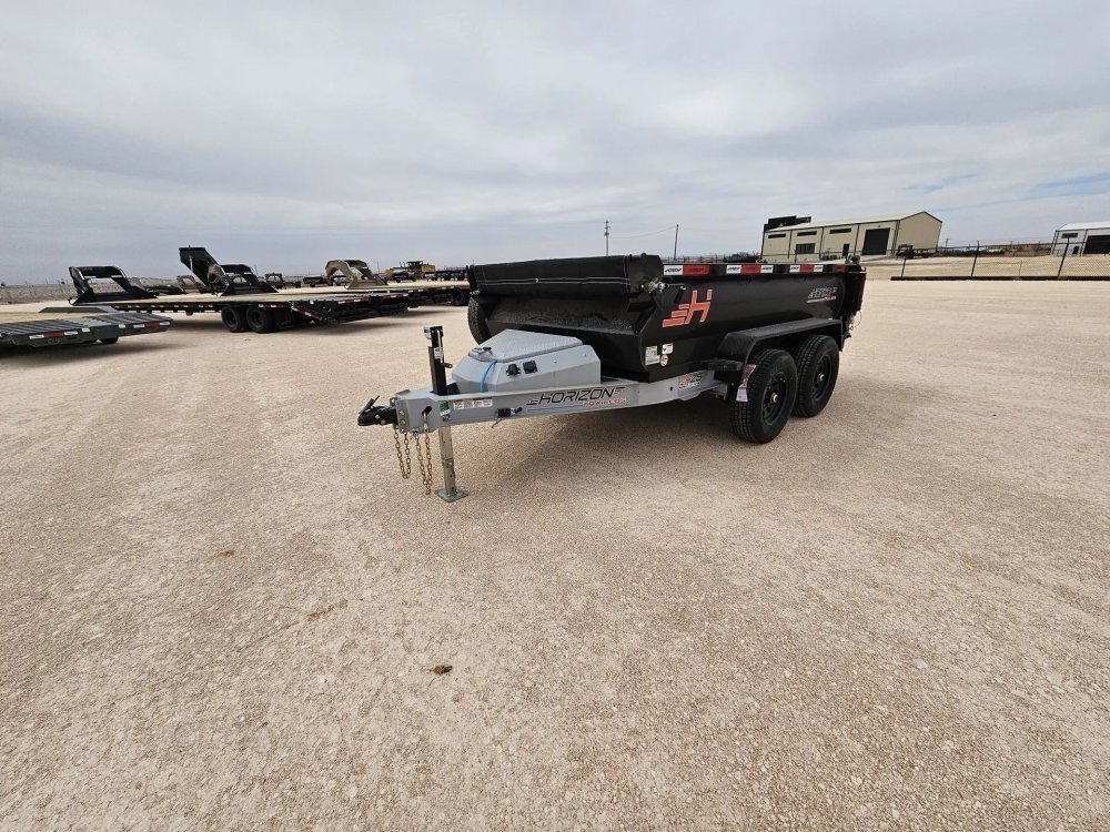 10' Horizon HZ5 Bumper Pull Dump Trailer 24" Side Walls - (2) 3.5K Axles