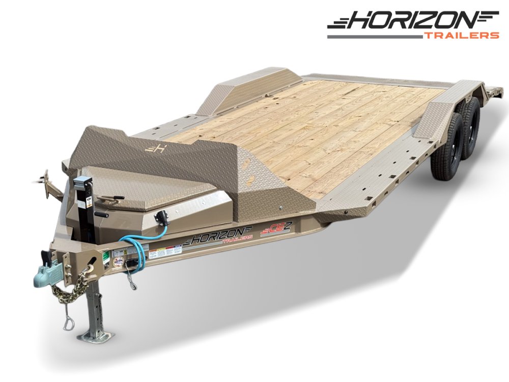 20' Horizon CEZ Bumper Pull Single Car Trailer - (2) 3.5k Axles