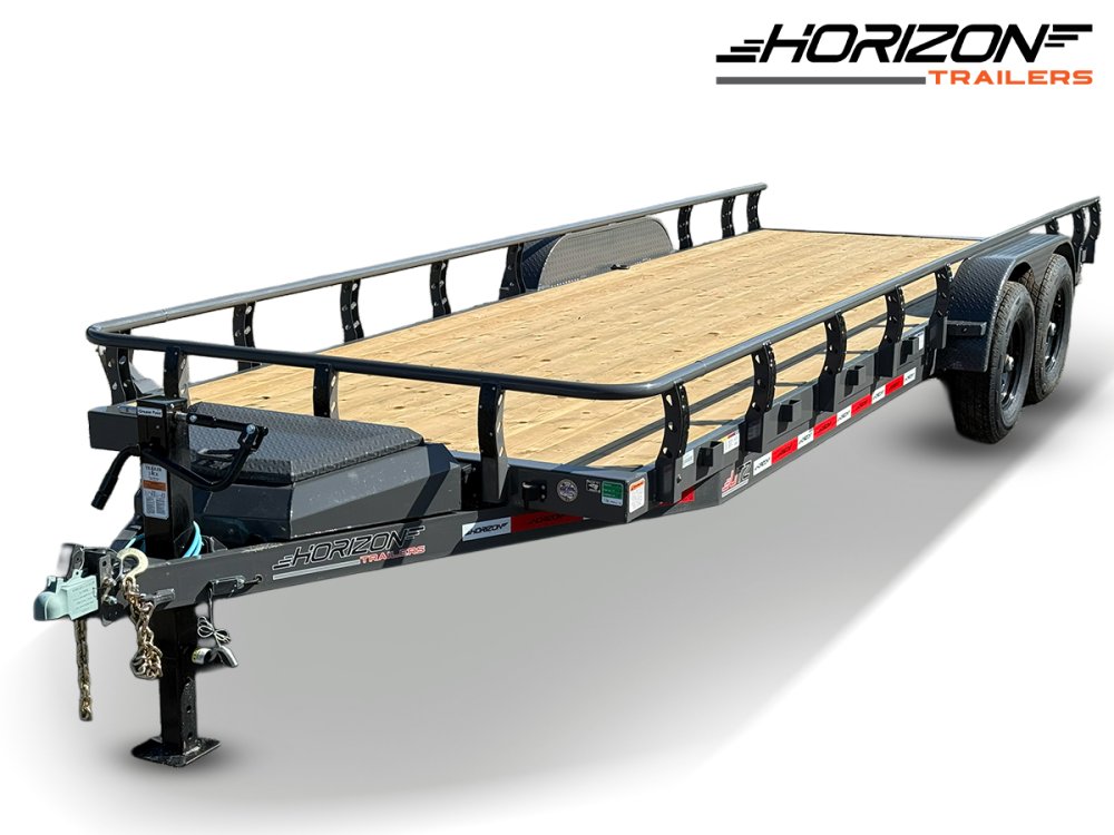 22' Horizon UTZ Bumper Pull Utility Trailer - (2) 7K Axles
