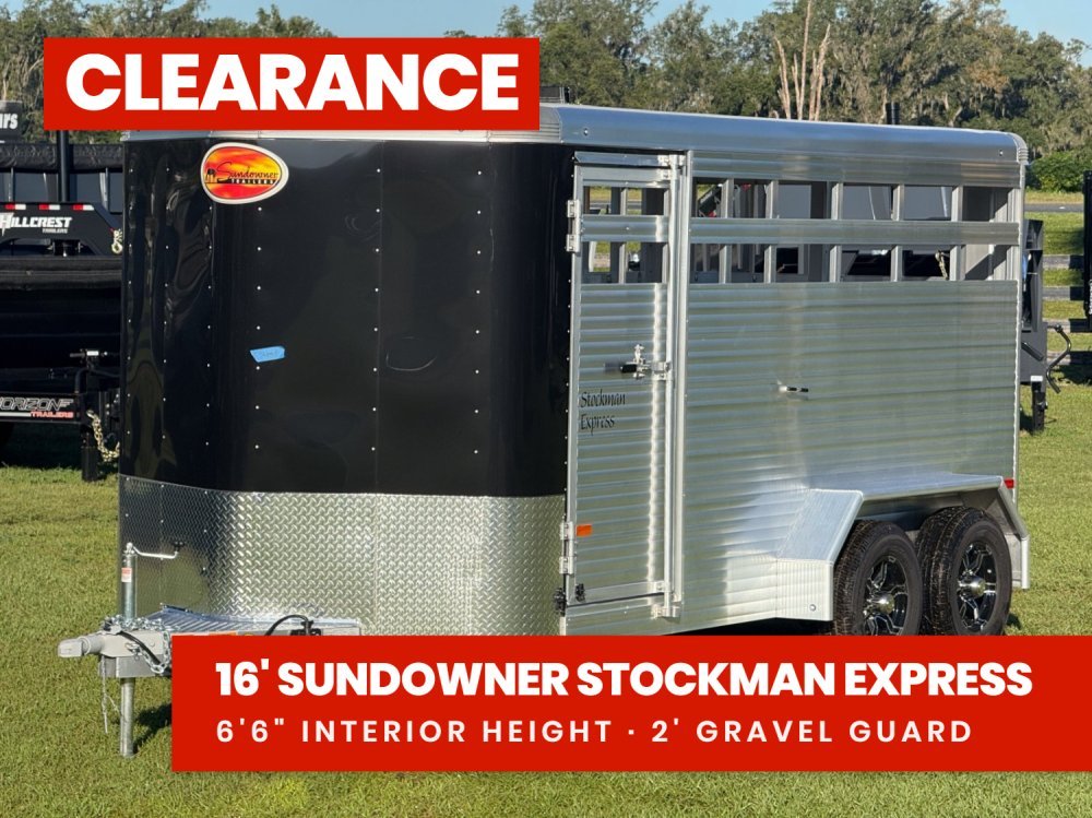 Black Stockman Express 6'6" Tall (2) 3500lb Axles
