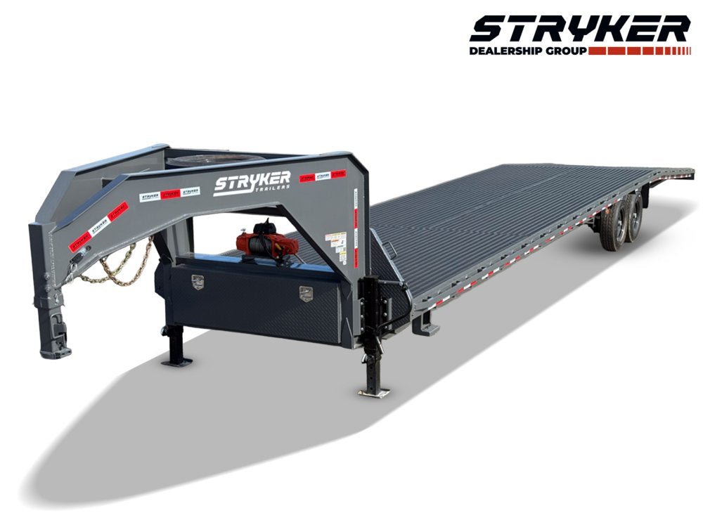 44' Stryker Gooseneck Mesh Deck Multi Car Hauler (3) 7k Axles - 12k GVWR Derated