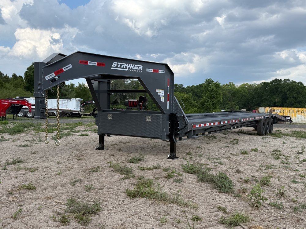 44' Stryker Gooseneck Mesh Deck Multi Car Hauler (3) 7k Axles - 12k GVWR Derated