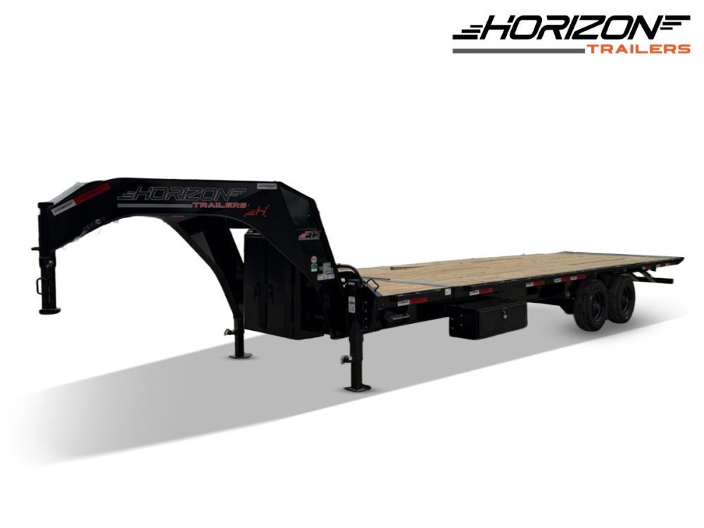 28' Horizon FTS Gooseneck Hydraulic Deckover Tilt Trailer - 10K Axles