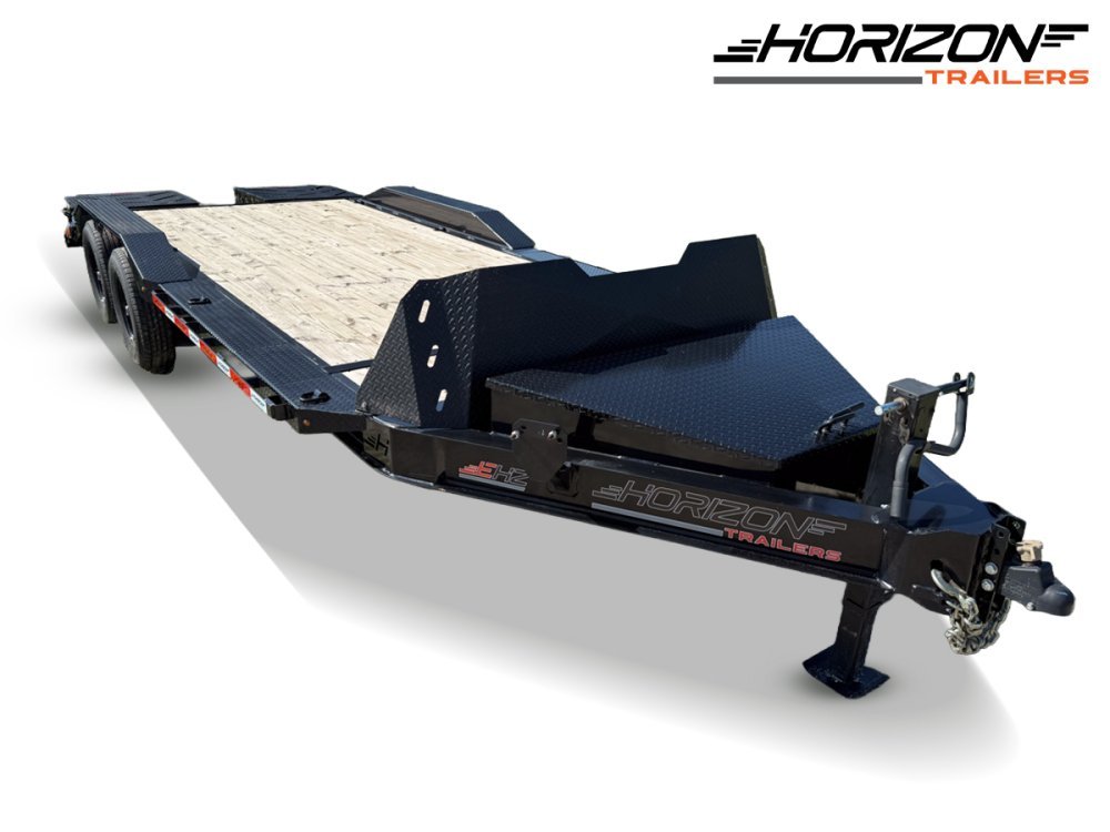 20' Horizon EHZ Bumper Pull Equipment Trailer Mega Ramps - (2) 7K Axles