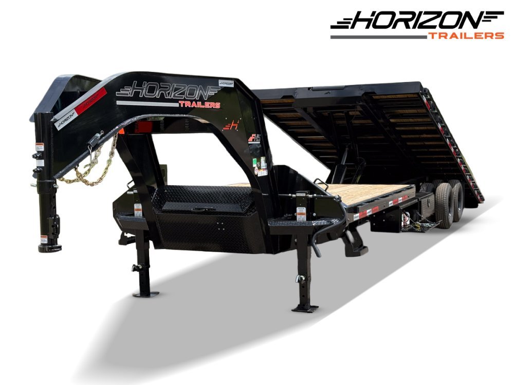 34' Horizon FHS Gooseneck Deckover Tilt Trailer - (2) 10K Axles