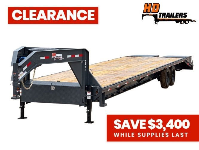 40' HD Gooseneck (2) 8k Axles Mega 16k GVWR 14ply Tires