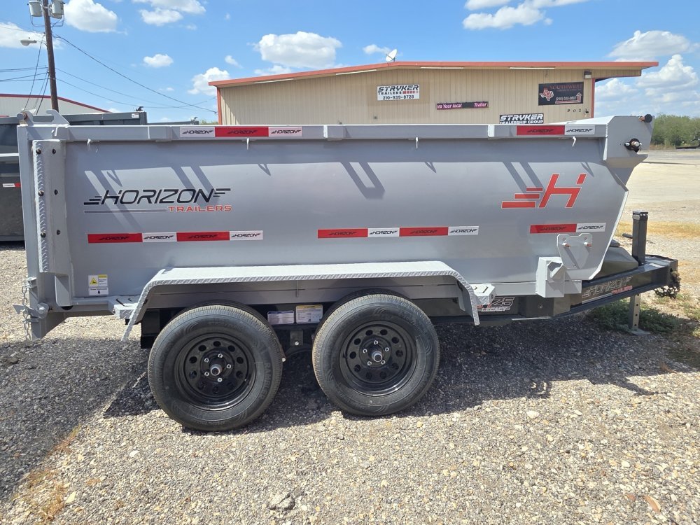 10' Horizon HZ5 Bumper Pull Dump Trailer 36" Side Walls - (2) 3.5K Axles