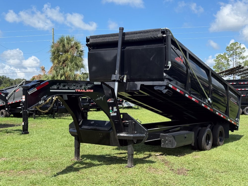 20 Horizon HZH Gooseneck Dump Trailer 48" Side Walls - (2) 10K Axles