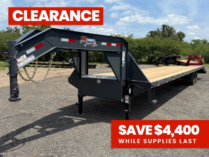 40' Hotshot Elite (2) 10k Axles Mega Ramps DERATED Non-CDL 18 Ply Super Singles
