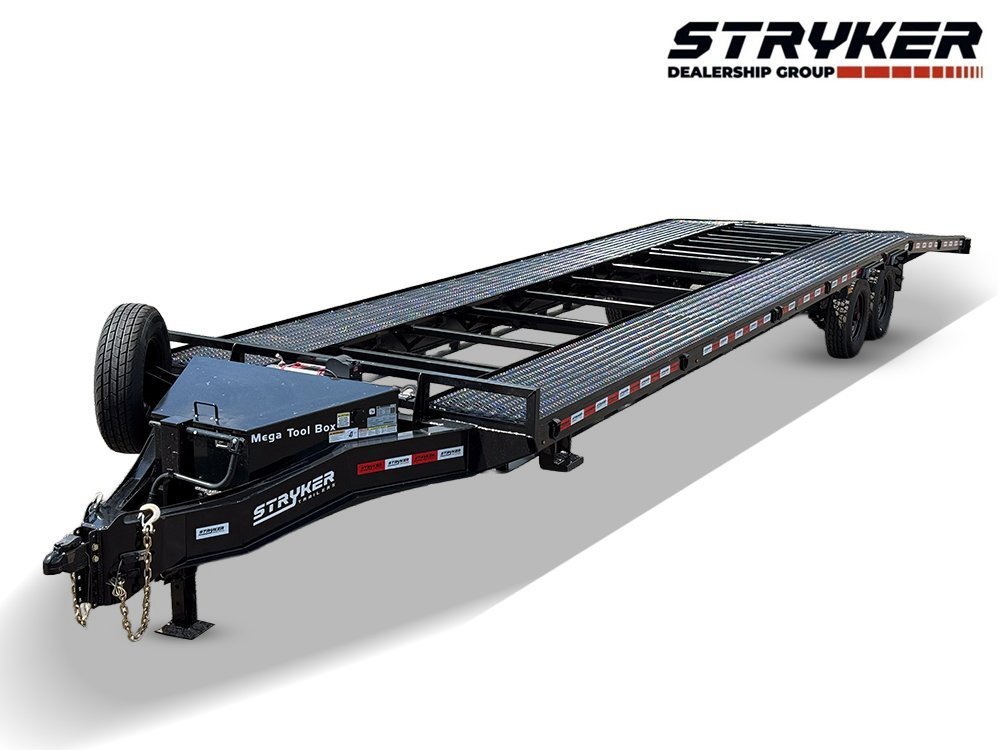 36' Stryker Bumper Pull Mesh Deck Multi Car Hauler - (2) 8k Axles