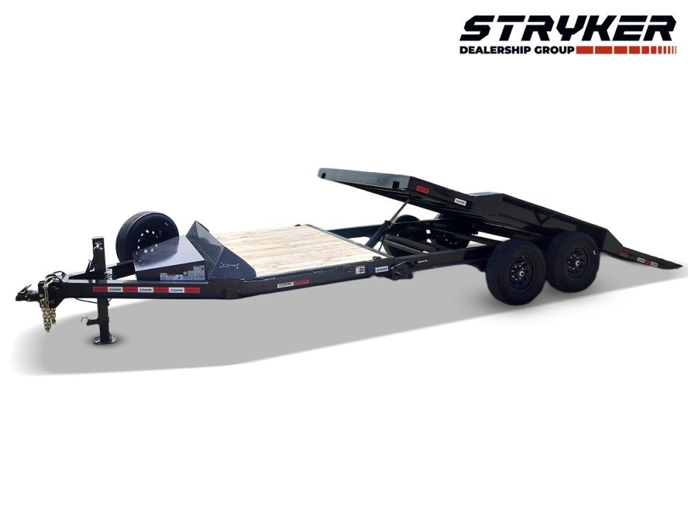 22' Tilt Trailer Drive Over Fenders, 7K Axles