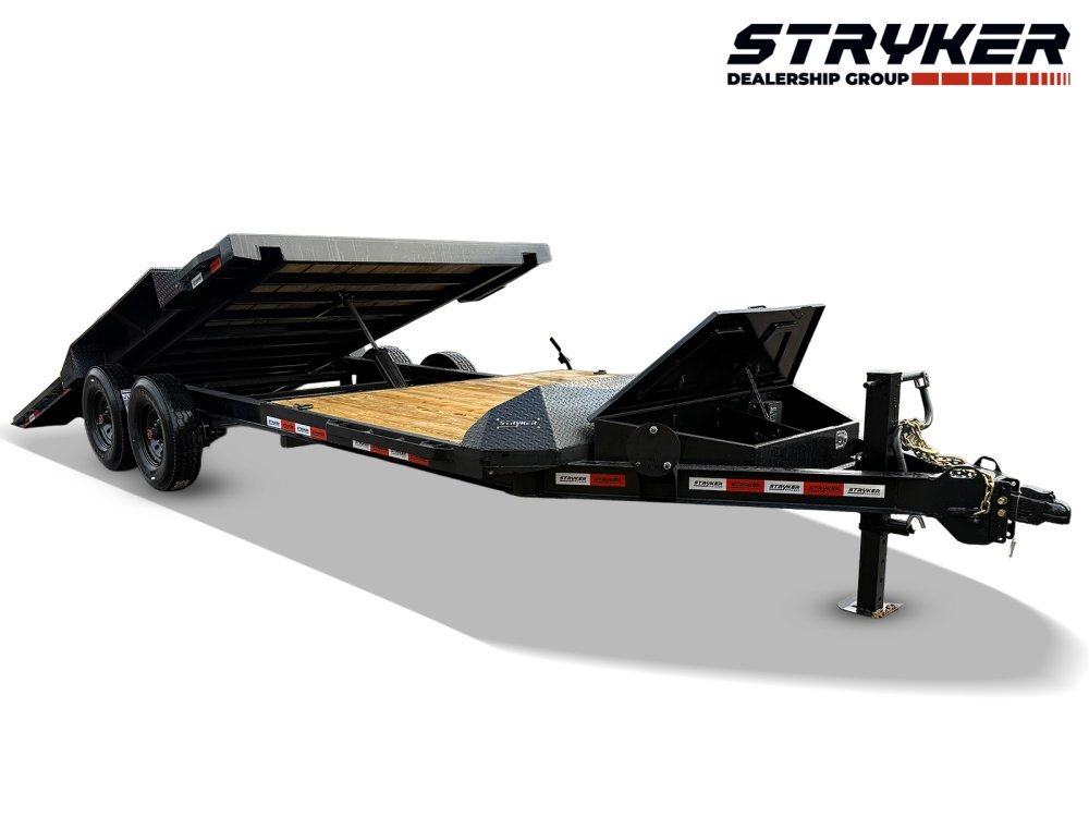 24' Tilt Trailer Drive Over Fenders, 8K Axles
