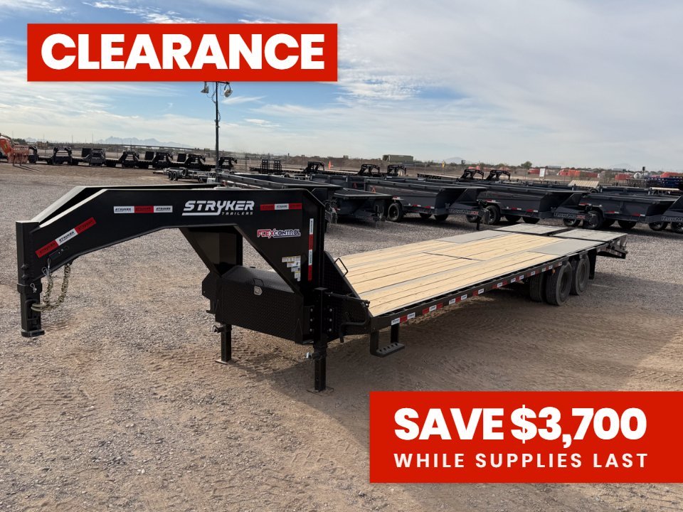 32' Stryker Gooseneck (2) 10K Axles Mega Ramps Dual Wheels